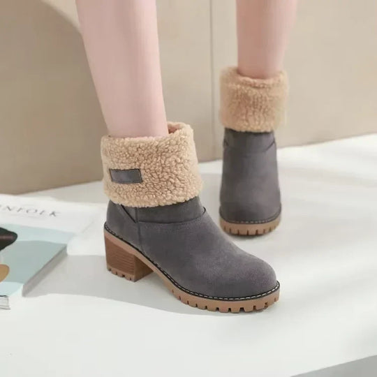 EB | Elegante und Warme Leder - Schneestiefel