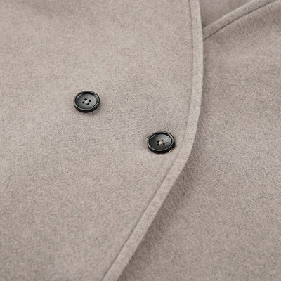 EB | Kurzer Doppelreiher Mantel Minimalistische Maßgeschneiderte Winterjacke