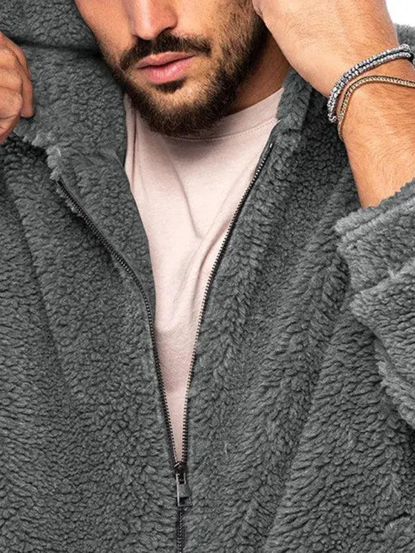 EB | Doppel-Seitige Kapuzen Herren Winterjacke