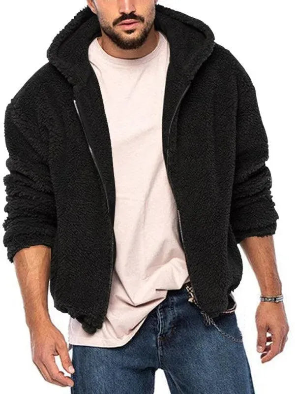 EB | Doppel-Seitige Kapuzen Herren Winterjacke