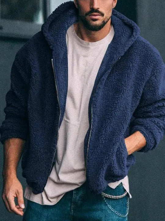 EB | Doppel-Seitige Kapuzen Herren Winterjacke