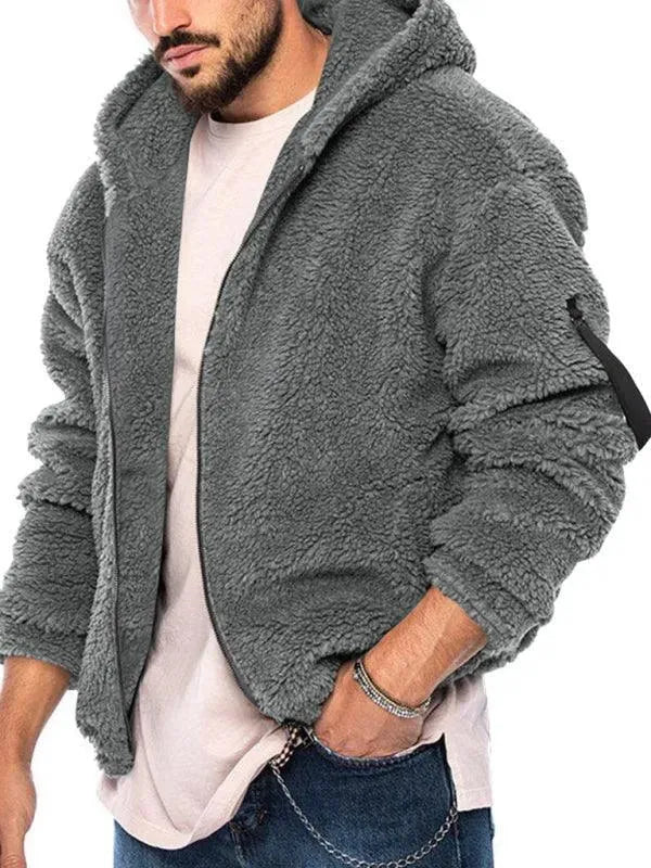 EB | Doppel-Seitige Kapuzen Herren Winterjacke