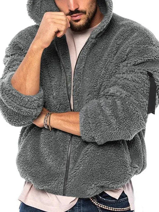 EB | Doppel-Seitige Kapuzen Herren Winterjacke