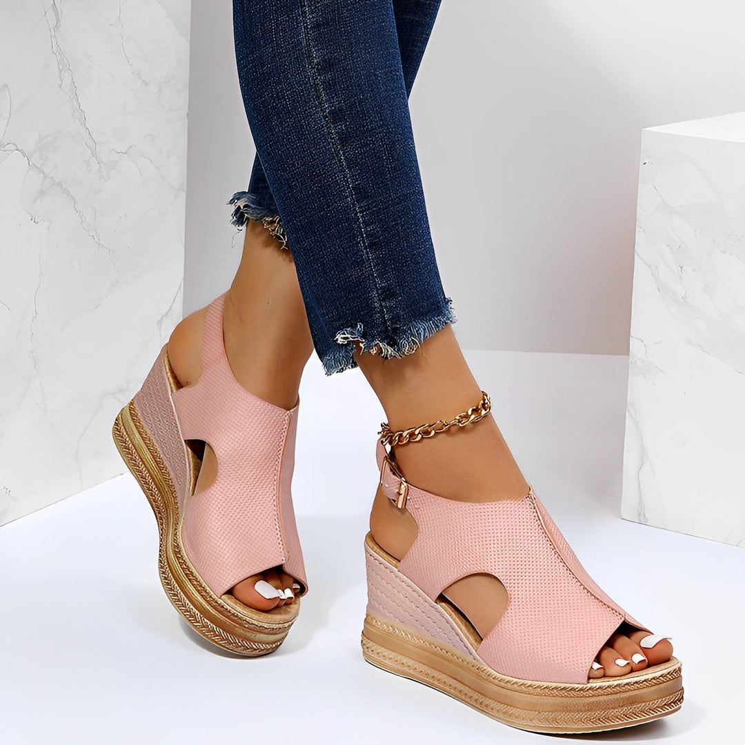 EB | Damen Plateau Keilsandaletten