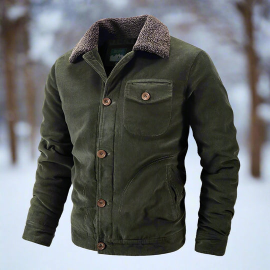 EB | Corduroy Trucker Jacke Faux Shearling Kragenjacke