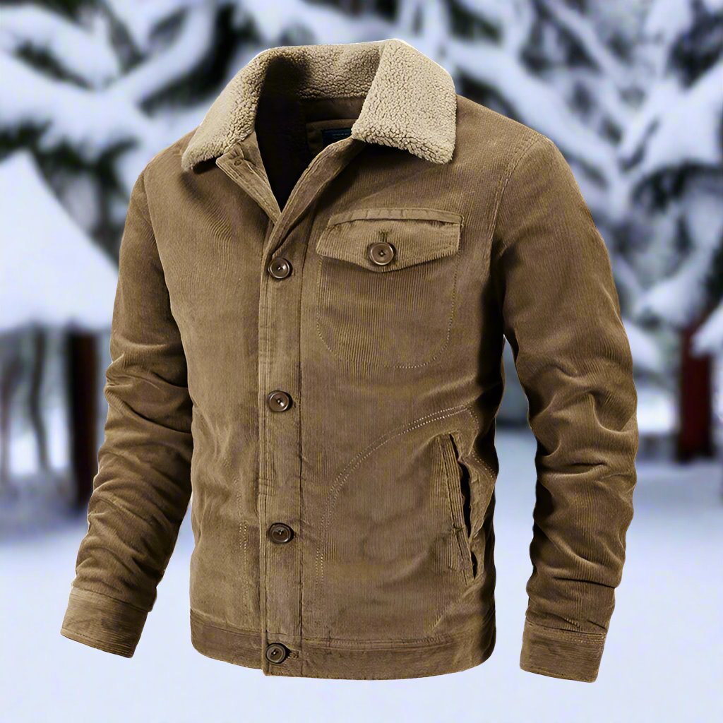 EB | Corduroy Trucker Jacke Faux Shearling Kragenjacke