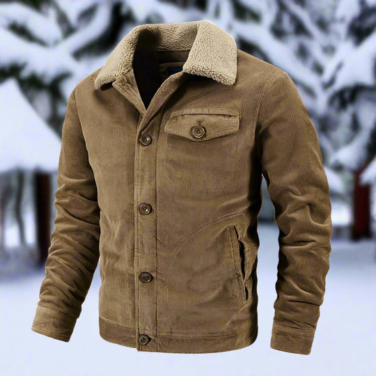 EB | Corduroy Trucker Jacke Faux Shearling Kragenjacke