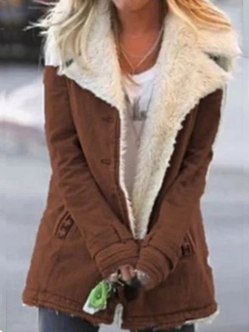 EB | Damen Knopf-Front Mittel-Längen Jacke