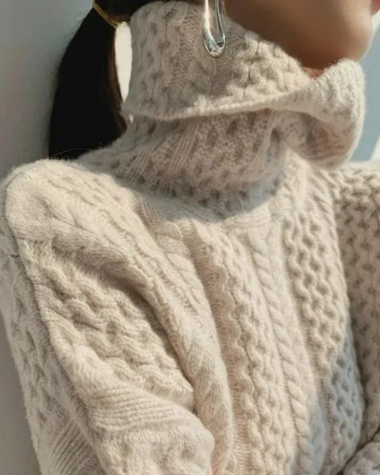 EB | Chunky Strickpullover mit Rollkragen Weich und Warm Zeitloses Design