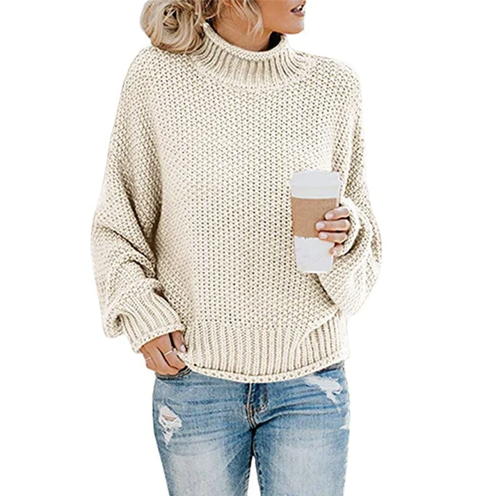 EB | Sweater - Grober Strick Rollkragenpullover