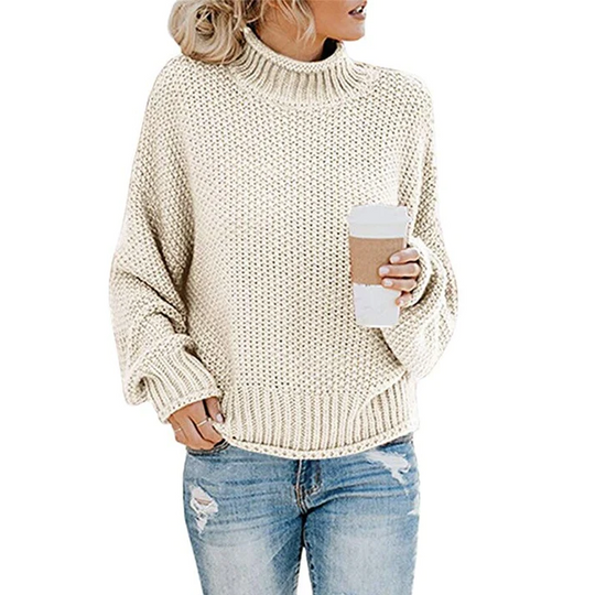 EB | Sweater - Grober Strick Rollkragenpullover