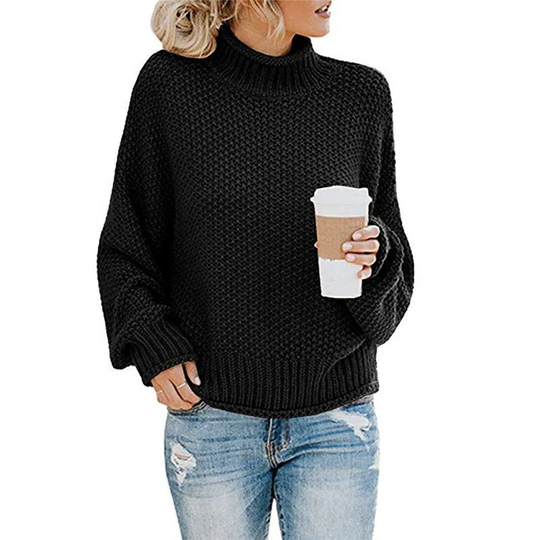 EB | Sweater - Grober Strick Rollkragenpullover