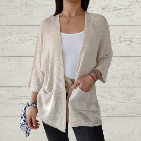 EB | Lässige Strickjacke mit Stylischen Taschen