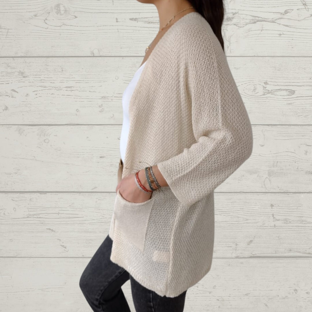 EB | Lässige Strickjacke mit Stylischen Taschen