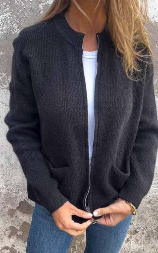 EB | Rundhalsjacke Im Raffinierten Stil