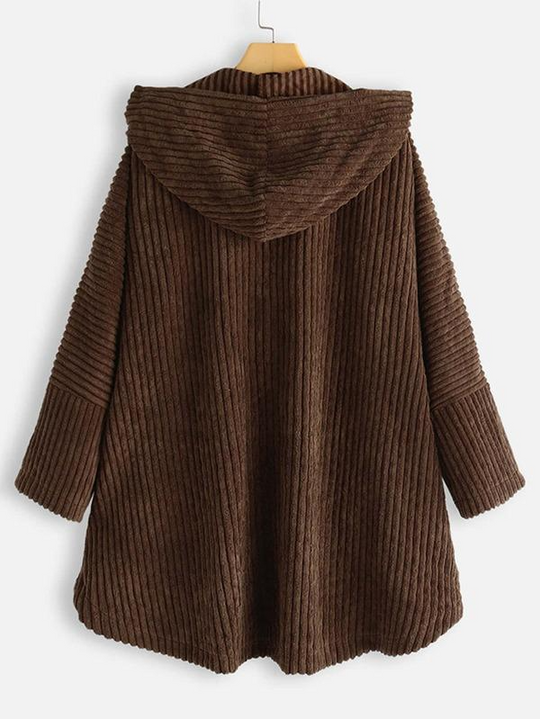 EB | gerippt Jack - stilvolles Damen Oversized High-Low-Jacke