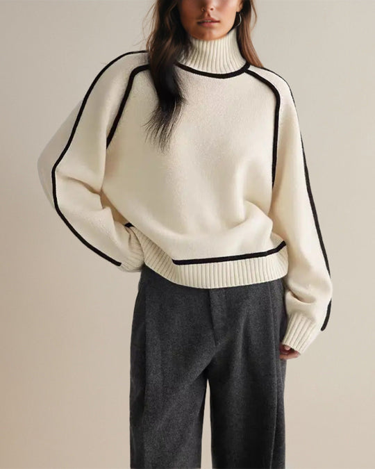 EB | Rollkragenpullover - Moderner Oversize Strickpullover für Herbst & Winter