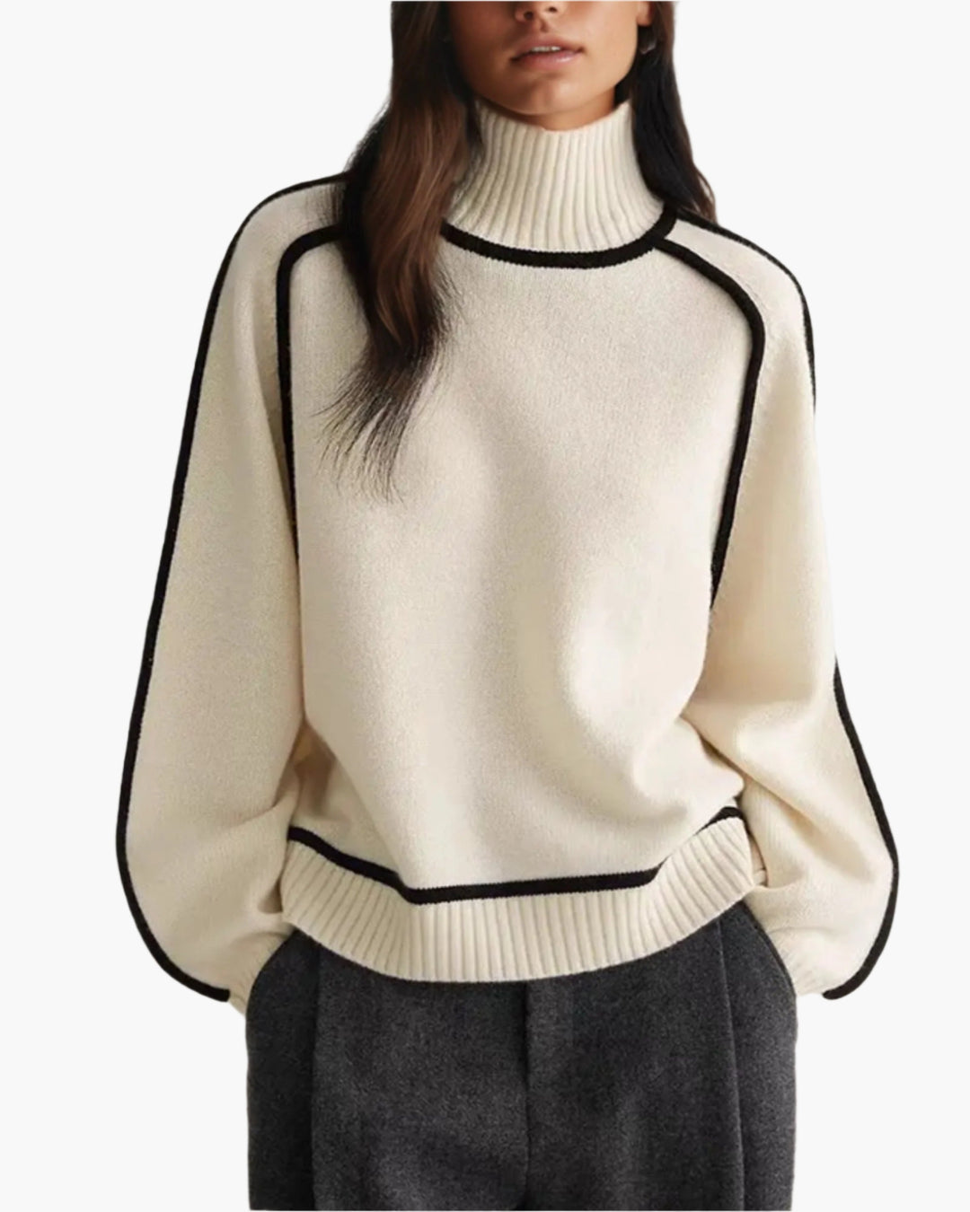 EB | Rollkragenpullover - Moderner Oversize Strickpullover für Herbst & Winter