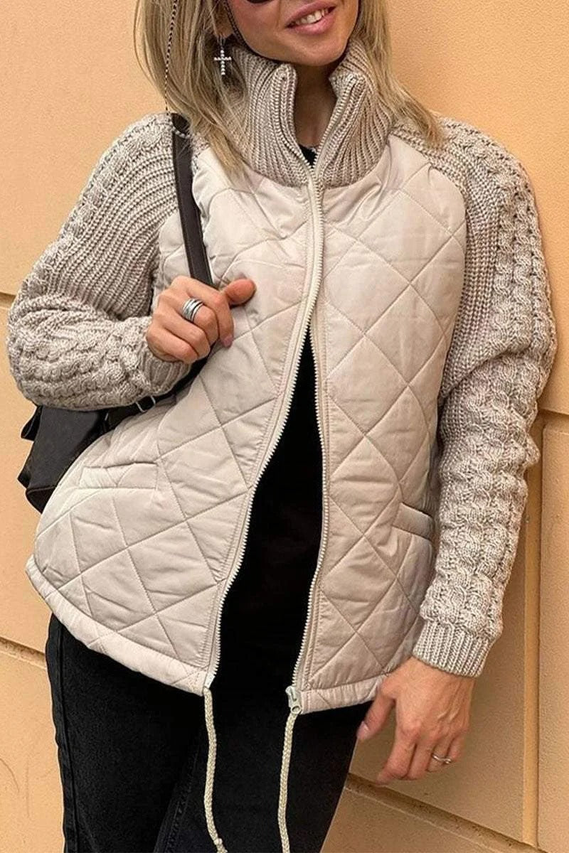 EB | Trendige Damenjacke mit Reißverschluss für Den Herbst