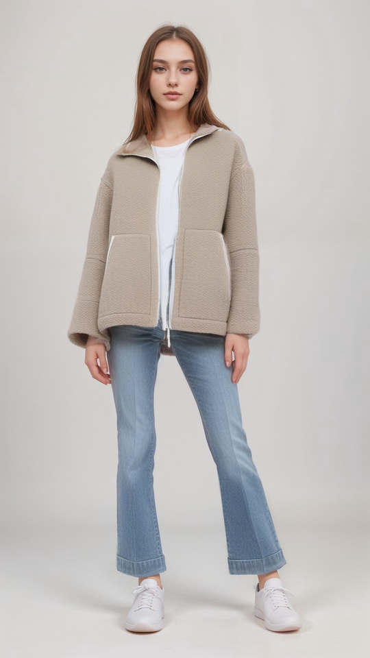 EB | Teddy Fleece Jacke Polyester Warm, Bequem