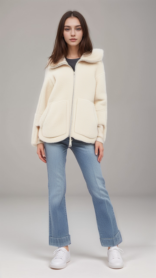 EB | Teddy Fleece Jacke Polyester Warm, Bequem