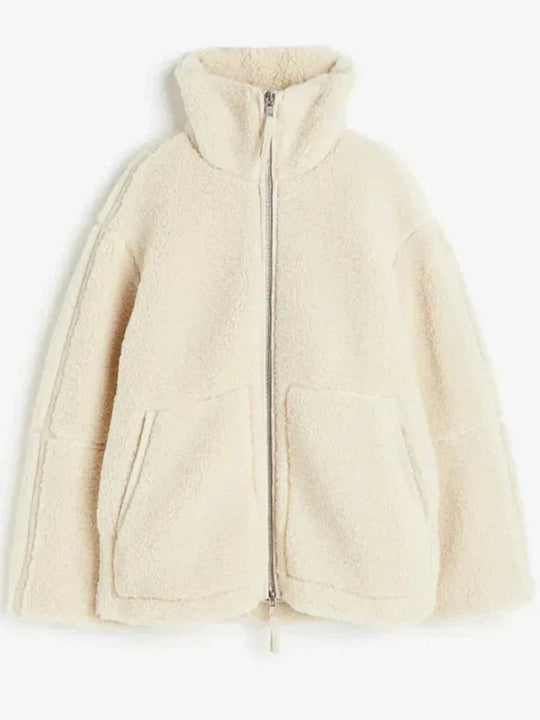 EB | und Kaffee Lammwolljacke für Damen - fluffig und trendy