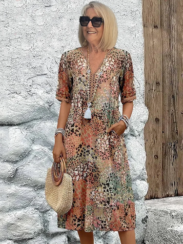 EB | Vibrant Midi-Kleid