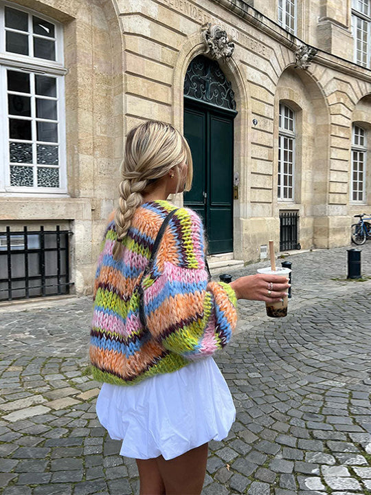 EB | Mehrfarbiger Cardigan für Frauen