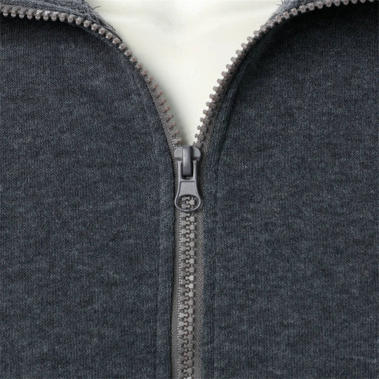 EB | Klassisches Sweatshirt mit Reißverschluss Baumwollmischung Komfort und Stil
