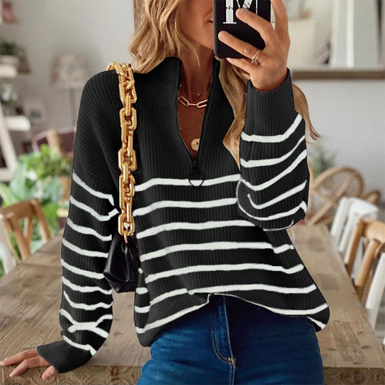 EB | Sweatshirt Gestreiftes Muster