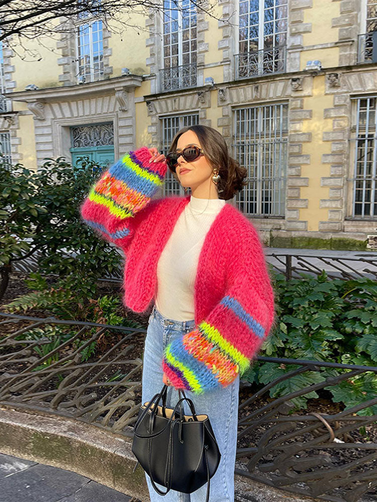 EB | Gestreifter Schicker Strickcardigan