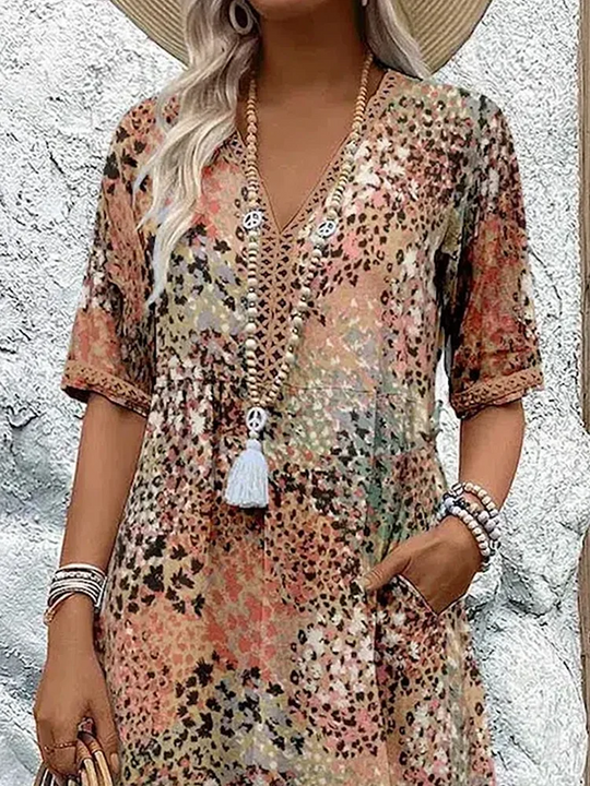 EB | Vibrant Midi-Kleid