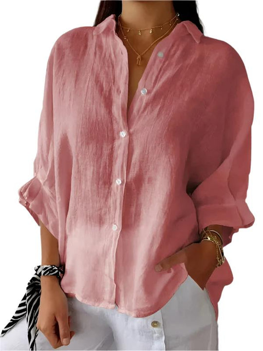 EB | Damen Bluse Unifarben – Leicht & Sommerlich