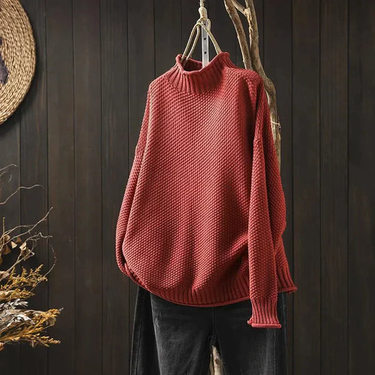 EB | Rollkragenpullover mit Feinem Strickmuster