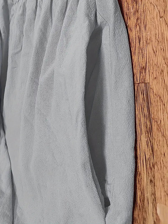 EB | Raffinierte Leinen Sommerkleid mit Praktischen Taschen