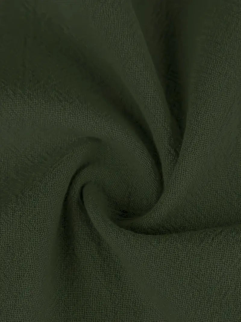 EB | Raffinierte Leinen Sommerkleid mit Praktischen Taschen