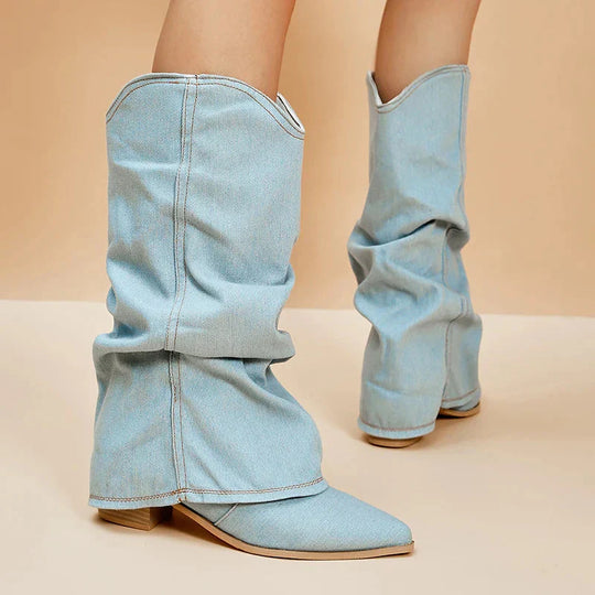EB | Denim Cowboystiefel Lässig