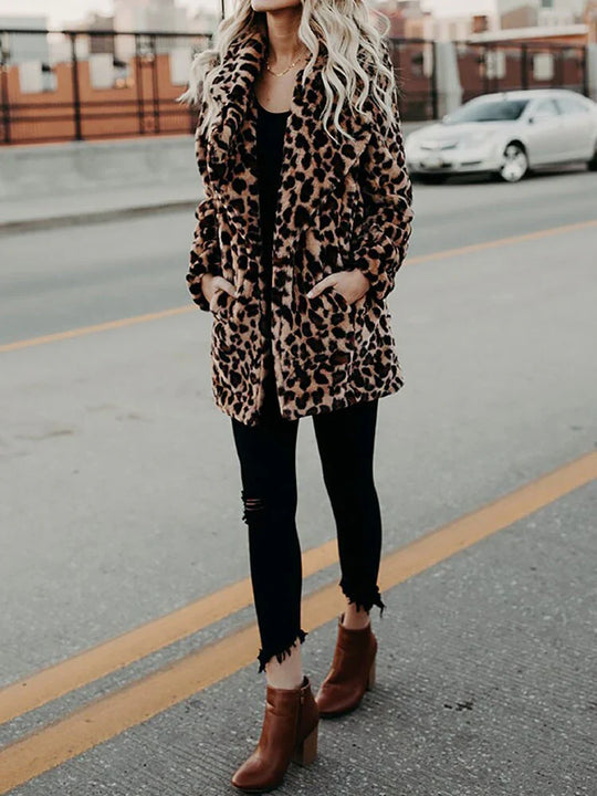 EB | Die Beste Kuschelige Eleganz Winter Plüsch Pelz Jacke