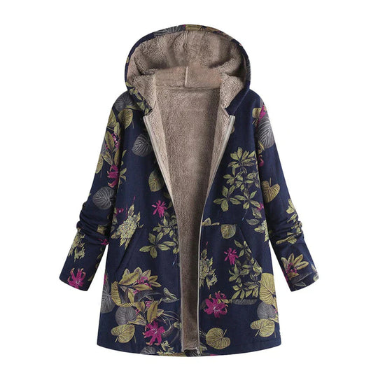 EB | Damen Frühjahrsjacke mit Kapuze und Fronttaschen