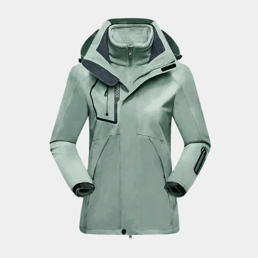 EB | Outdoor-Jacke Wasserabweisend Schale Fleece Innenfutter 2-in-1 Design