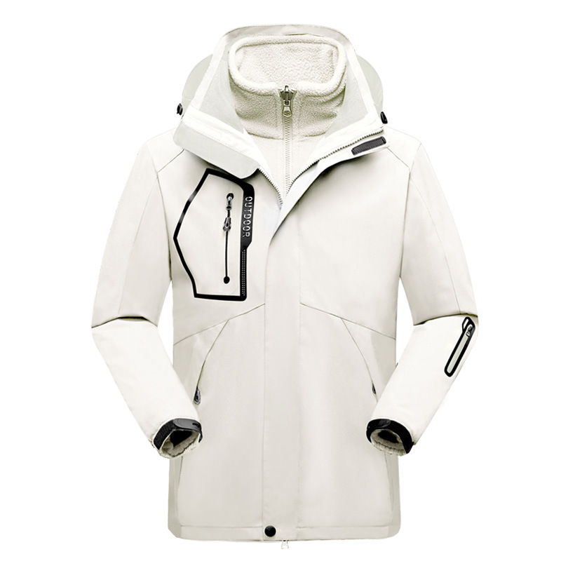 EB | Outdoor-Jacke Wasserabweisend Schale Fleece Innenfutter 2-in-1 Design
