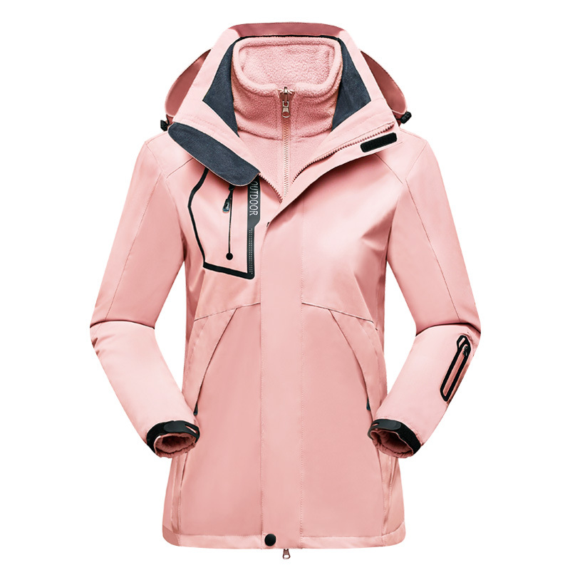 EB | Outdoor-Jacke Wasserabweisend Schale Fleece Innenfutter 2-in-1 Design