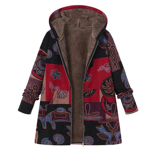 EB | Damen Frühjahrsjacke mit Kapuze und Fronttaschen