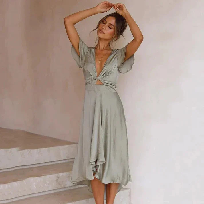 EB – Fliessendes Vintage-Stil-Sommerkleid