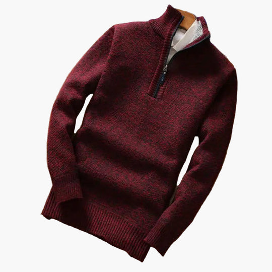 EB | Strickpullover mit Reißverschluss - Moderner Freizeitstil für Alltag und Büro