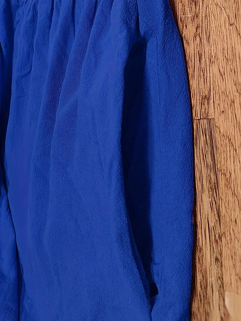 EB | Raffinierte Leinen Sommerkleid mit Praktischen Taschen