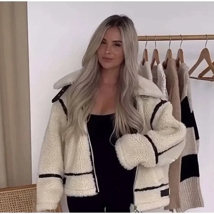 EB | Luxus Lamswollene Kurze Jacke