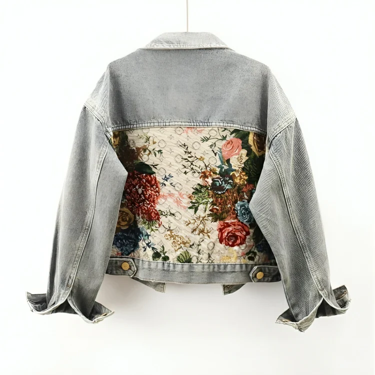 EB | Floral Jeansjacke für Damen Juli
