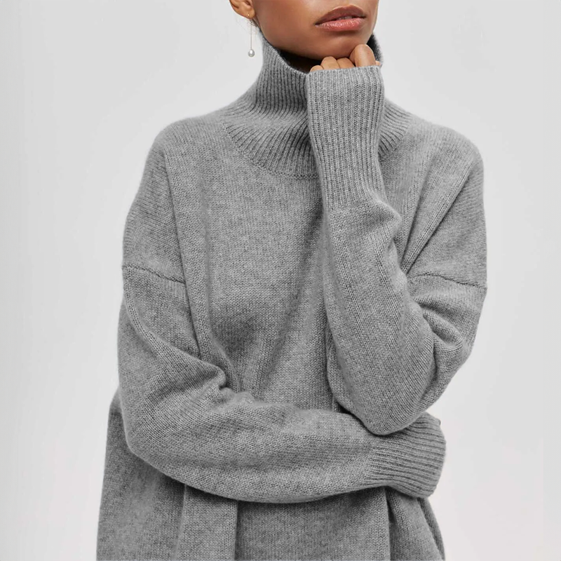 EB | Warmer Strickrollkragenpullover für Wintertage