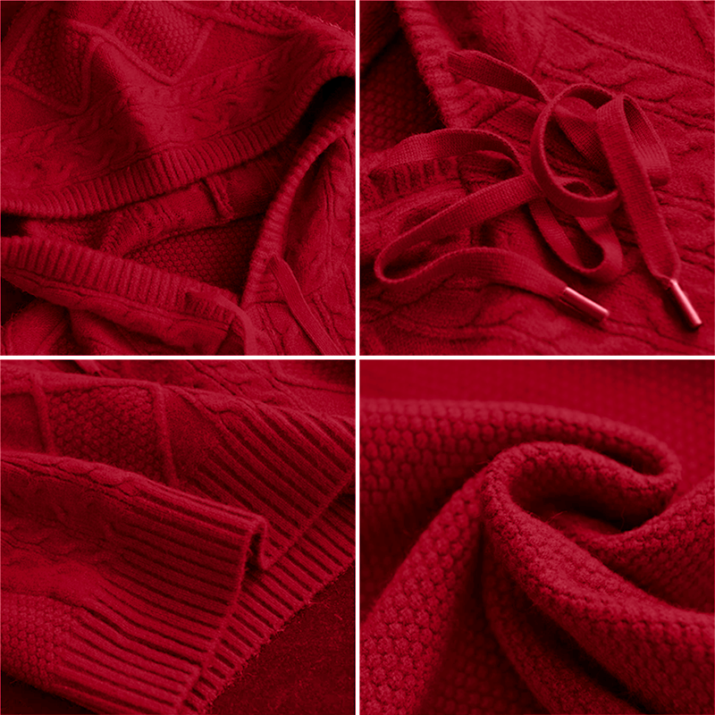 EB | Strickpullover mit Kabelmuster Weich und Warm Perfekt für Herbst und Winter